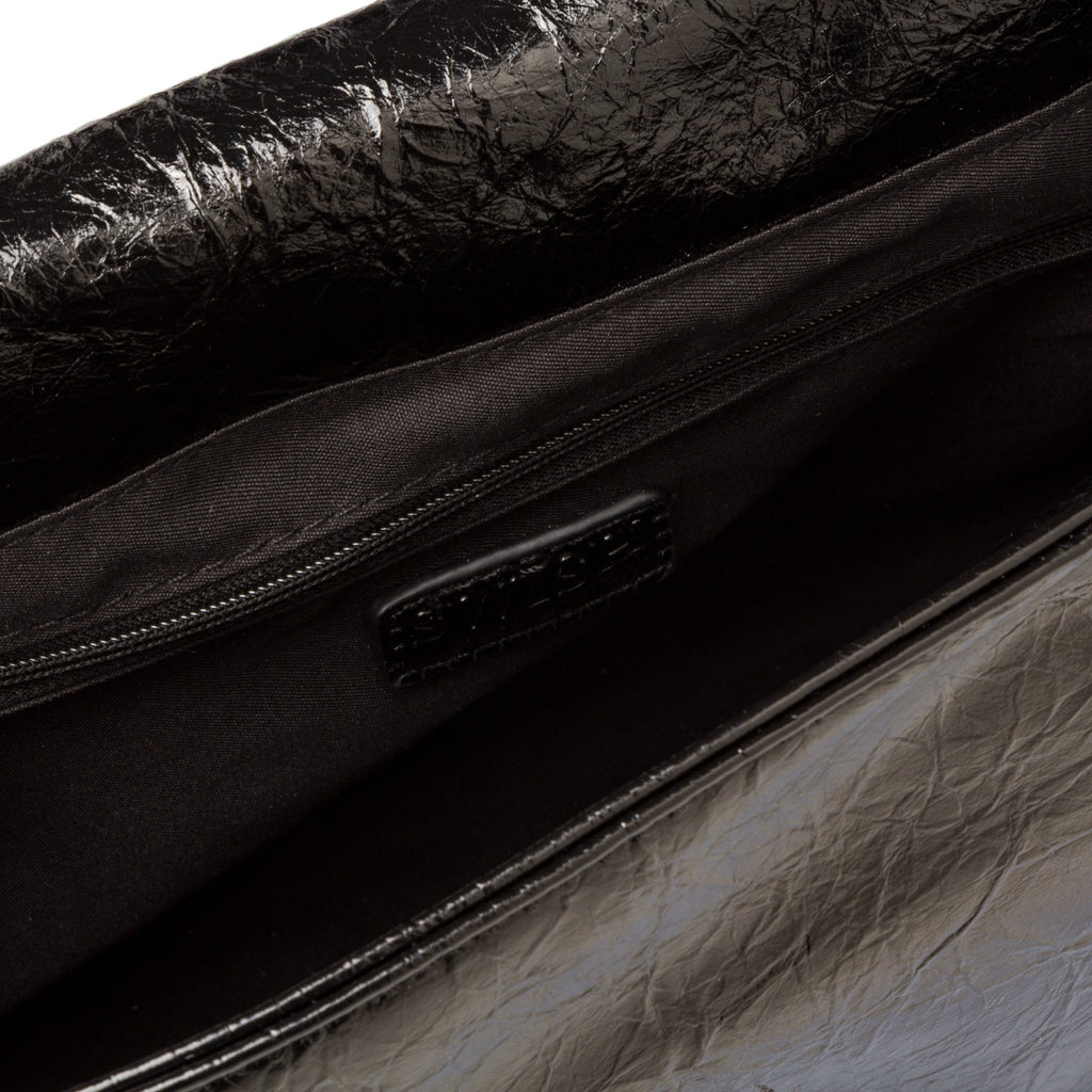 Borsa a tracolla nera da donna con chiusura a incastro Swish Jeans