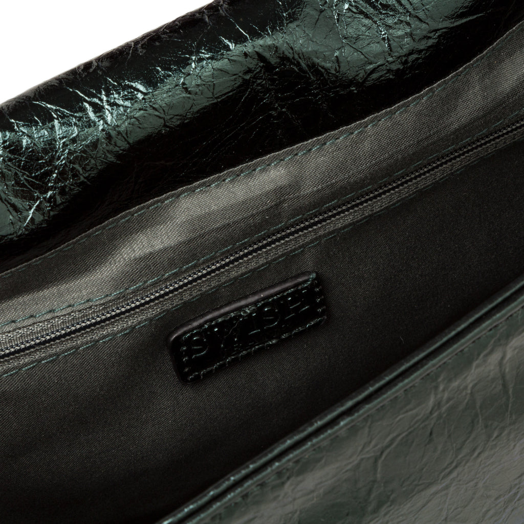 Borsa a tracolla verde da donna con chiusura a incastro Swish Jeans