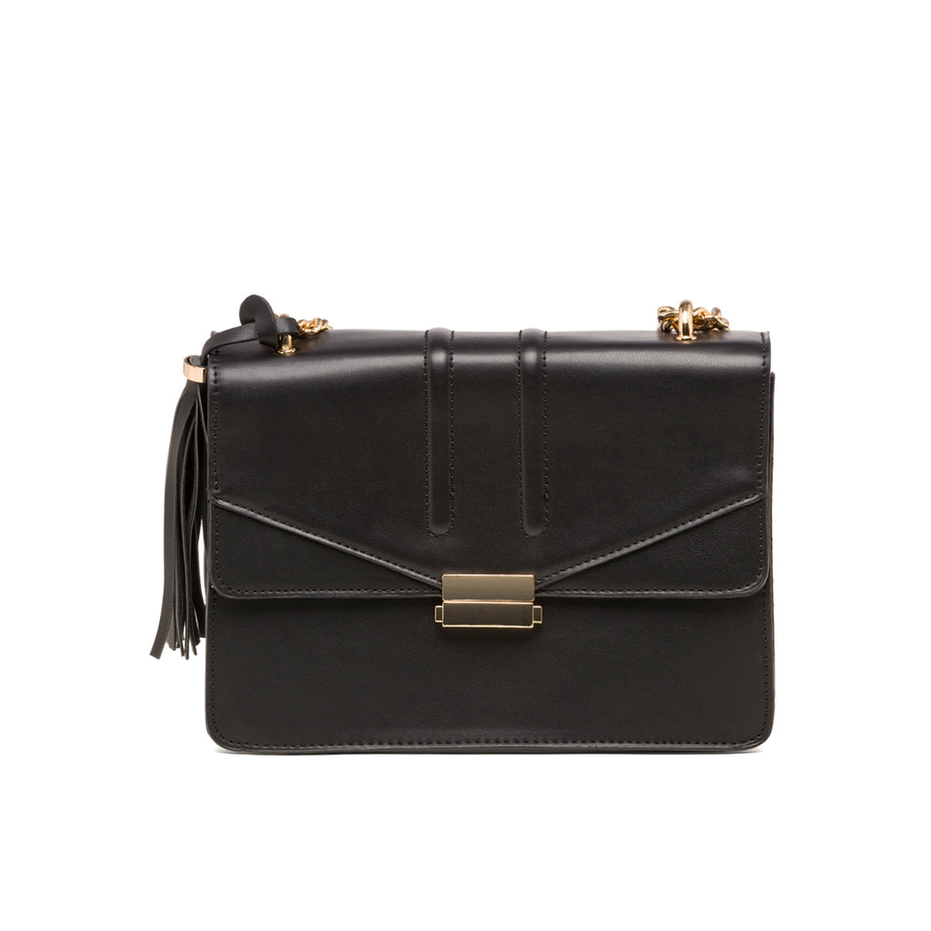 Borse nera da donna con tracolla a catena Lora Ferres