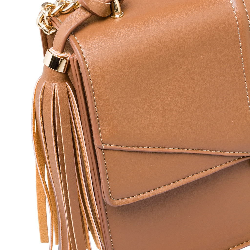 Borse marrone da donna con tracolla a catena Lora Ferres