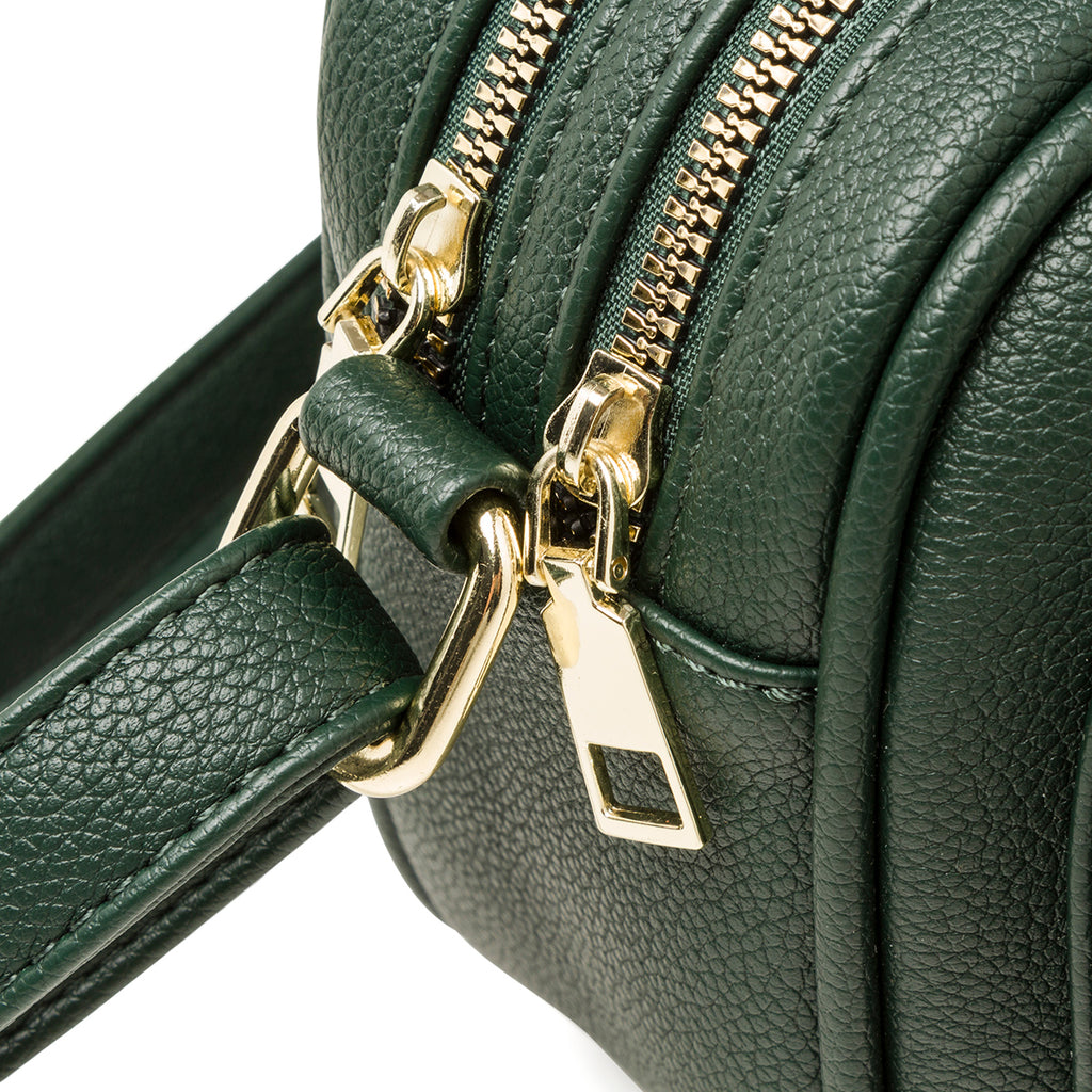 Borsa a tracolla verde da donna con tasca esterna Lora Ferres