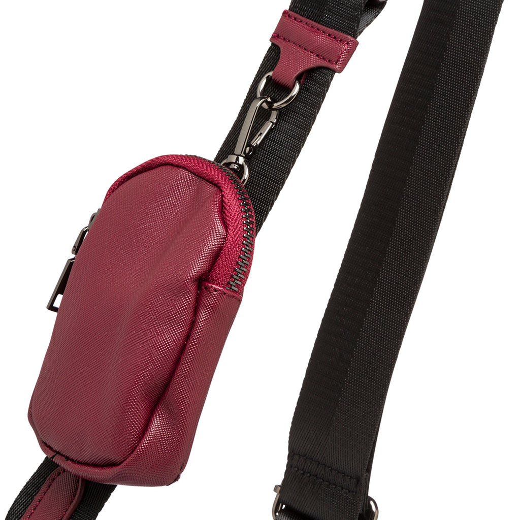 Borsa bordeaux da donna con tracolla a catena lora Ferres
