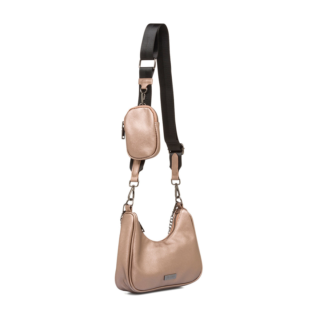 Borsa oro rosa da donna con tracolla a catena lora Ferres