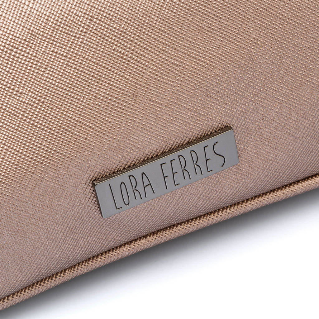 Borsa oro rosa da donna con tracolla a catena lora Ferres