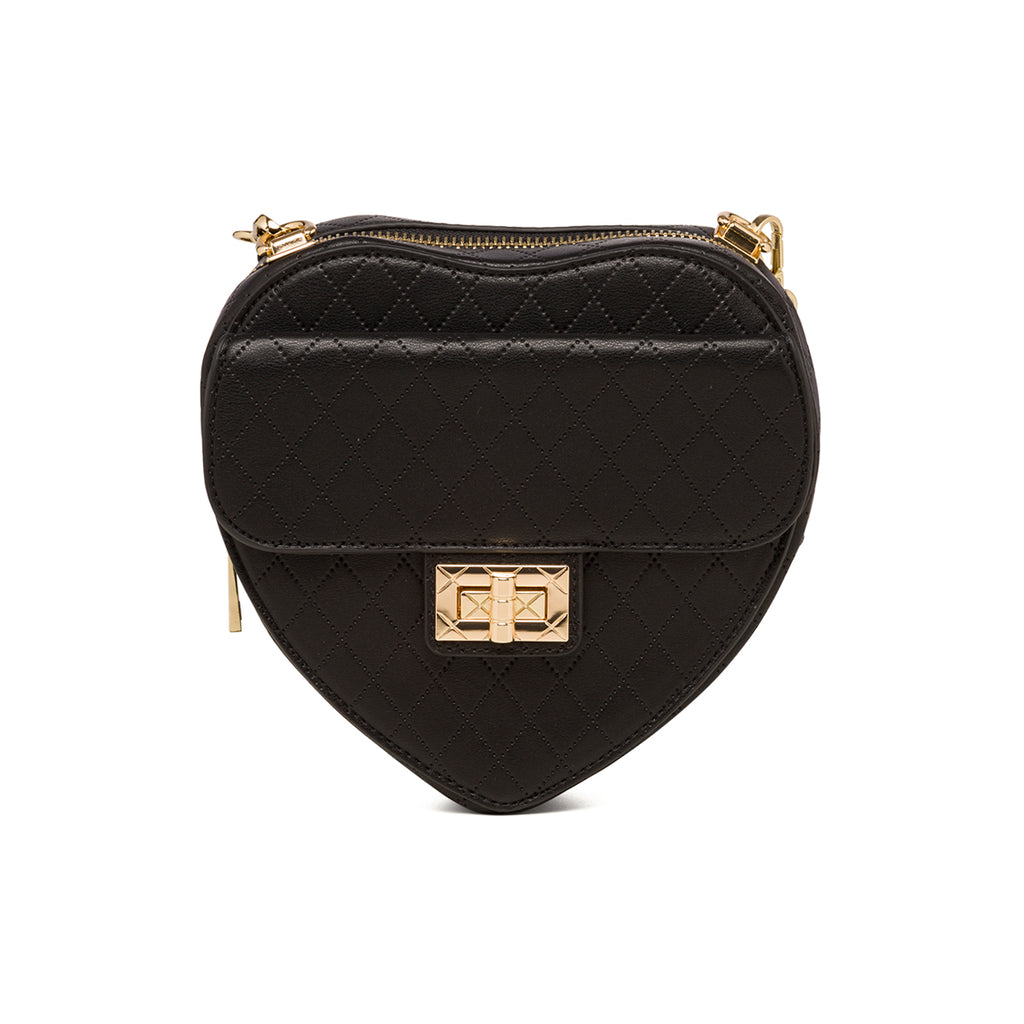 Borsa nera da donna con tracolla in metallo Call It Spring Lilheart