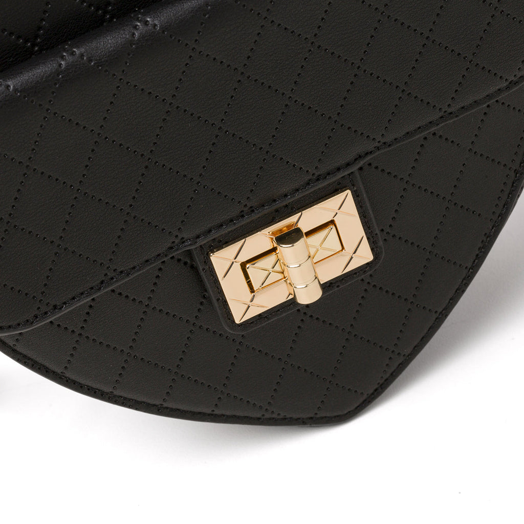 Borsa nera da donna con tracolla in metallo Call It Spring Lilheart