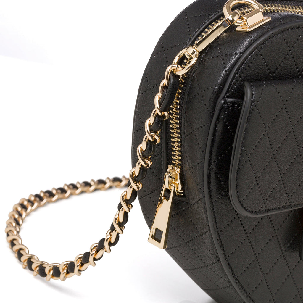 Borsa nera da donna con tracolla in metallo Call It Spring Lilheart