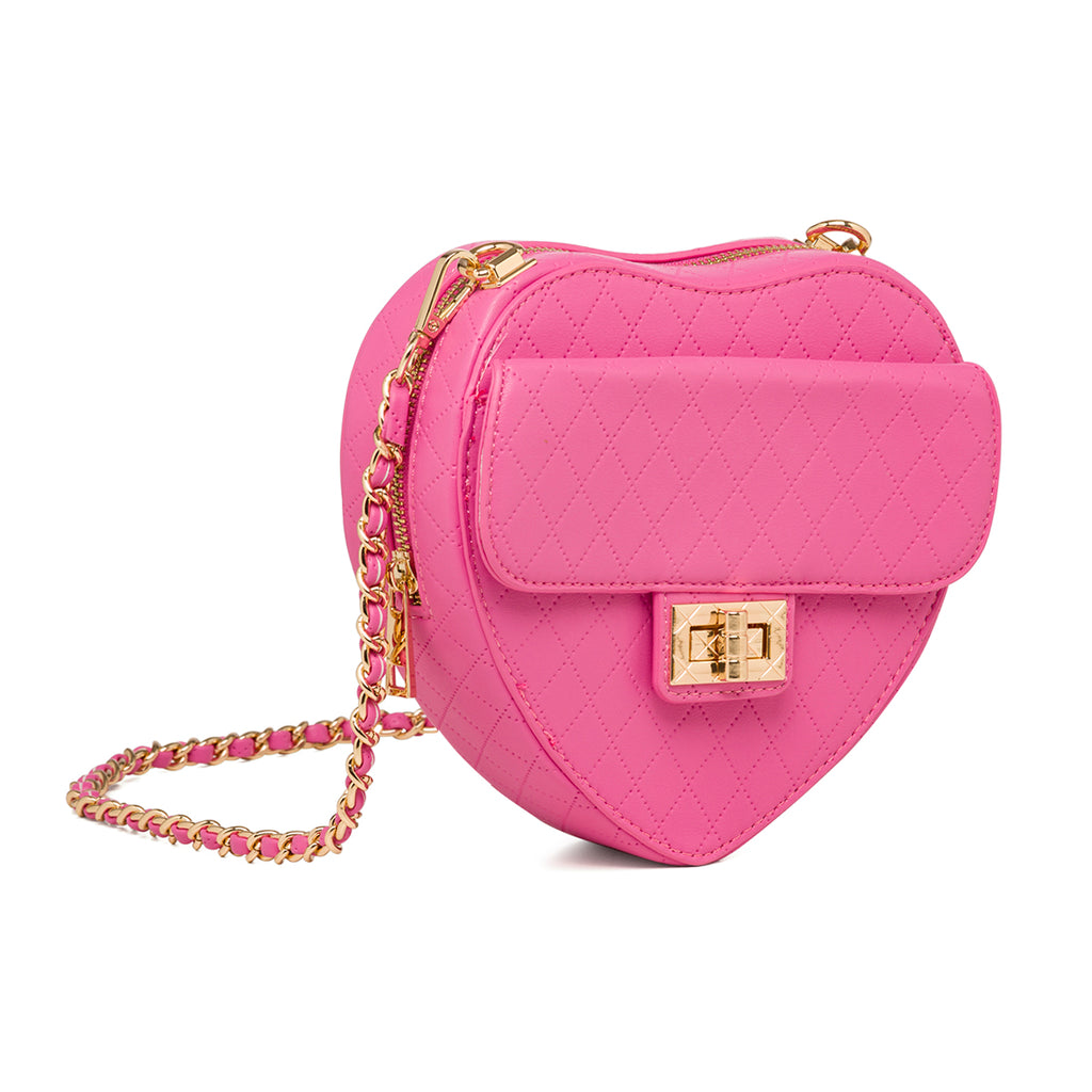 Borsa fucsia da donna con tracolla in metallo Call It Spring Lilheart