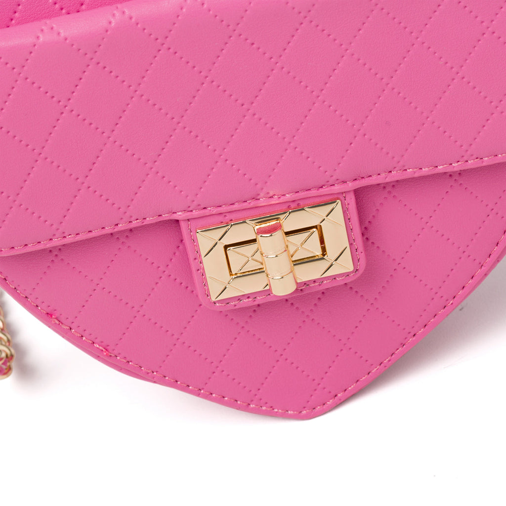 Borsa fucsia da donna con tracolla in metallo Call It Spring Lilheart