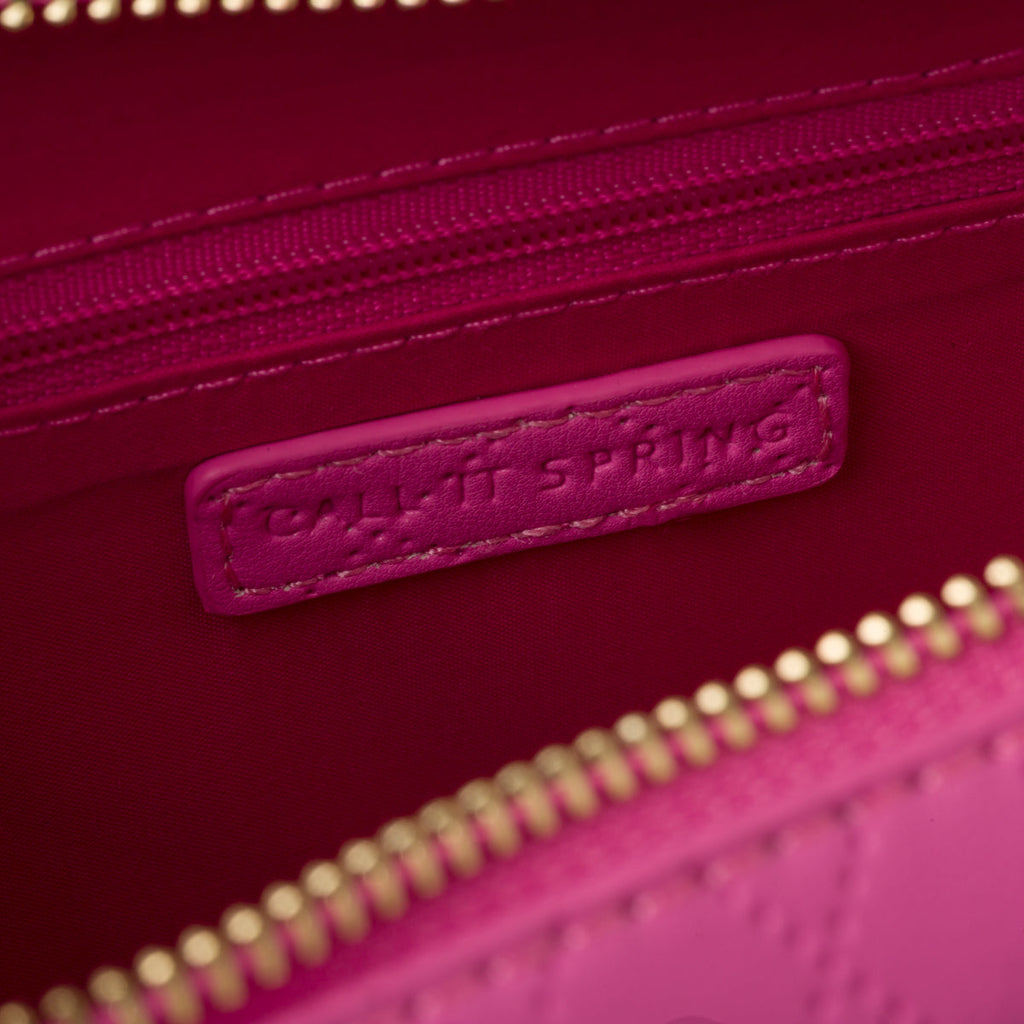 Borsa fucsia da donna con tracolla in metallo Call It Spring Lilheart