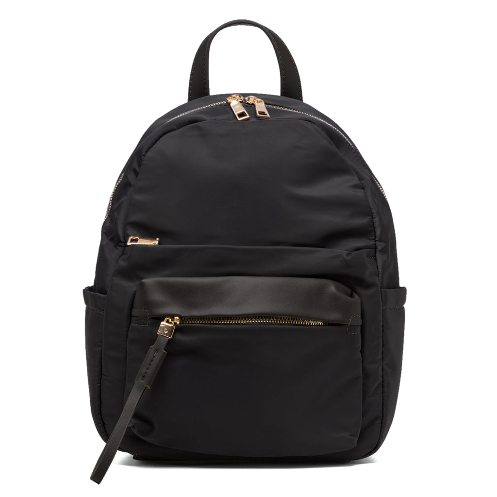 Zaino nero con tasche laterali Lora Ferres