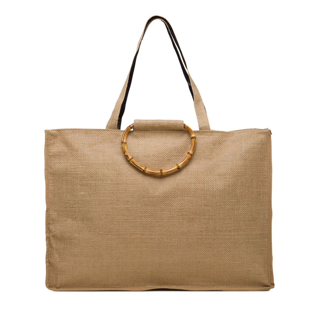 Borsa da mare effetto paglia con dettagli animalier Lora Ferres