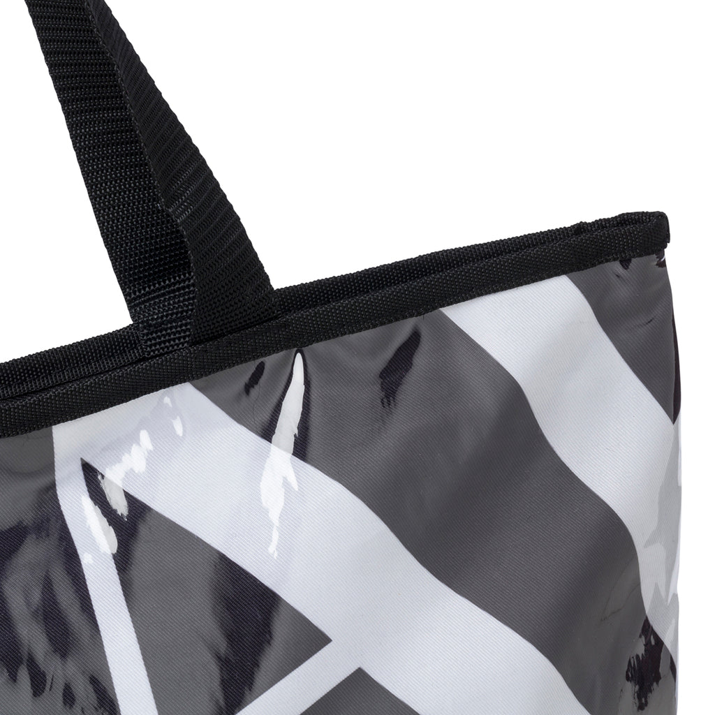 Borsa da mare acquamarina e nera Lora Ferres