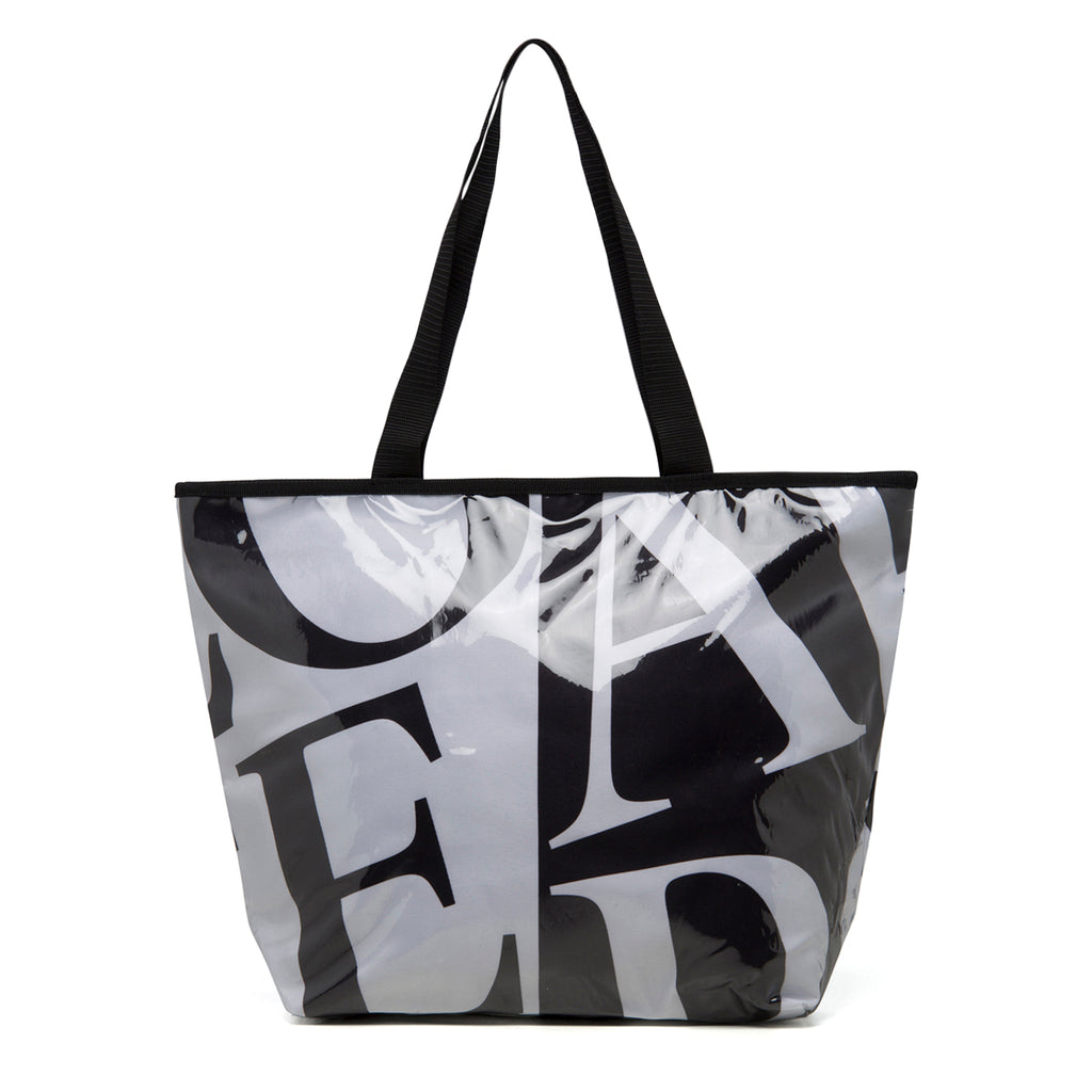 Borsa da mare bianca e nera Lora Ferres