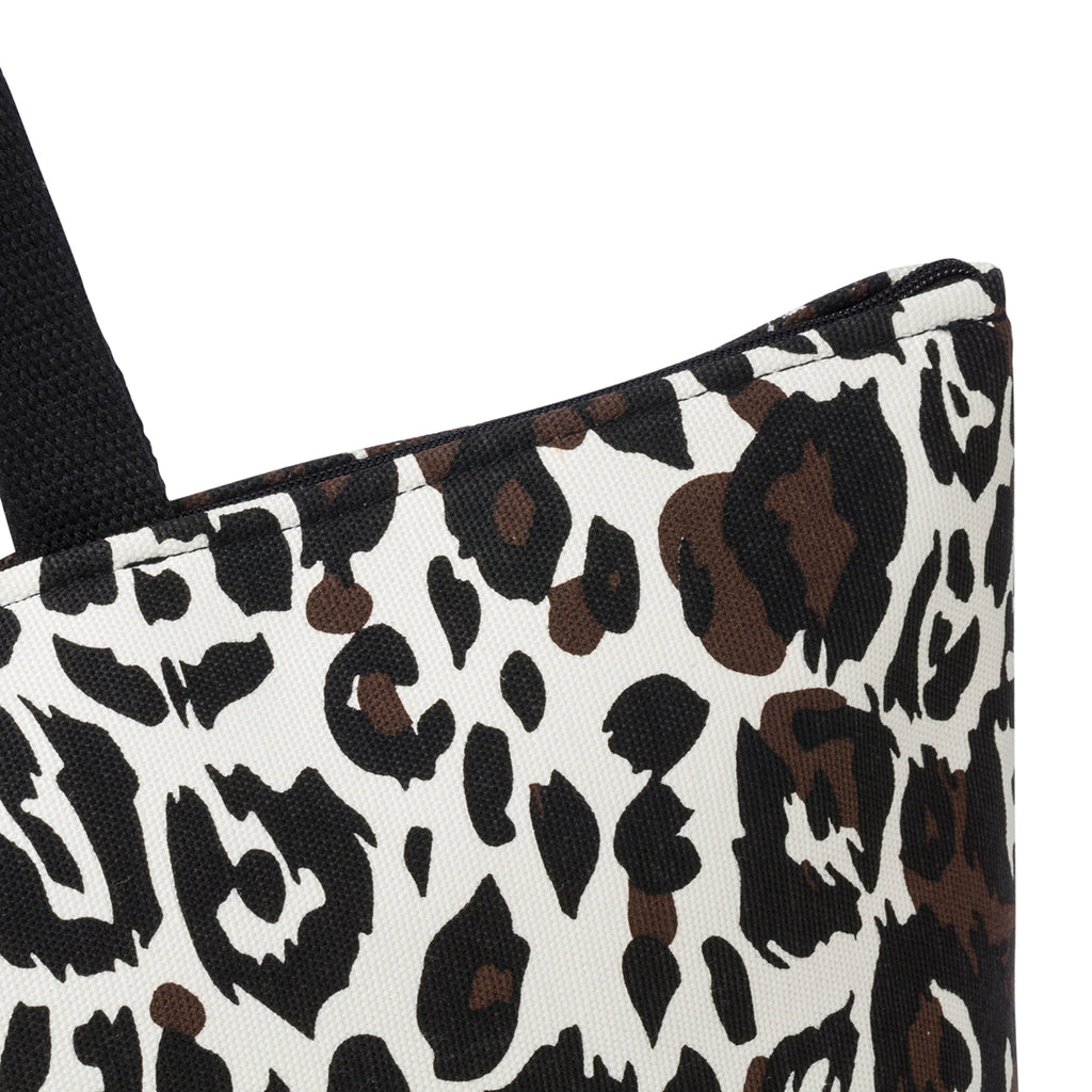 Borsa da mare con stampa animalier Lora Ferres