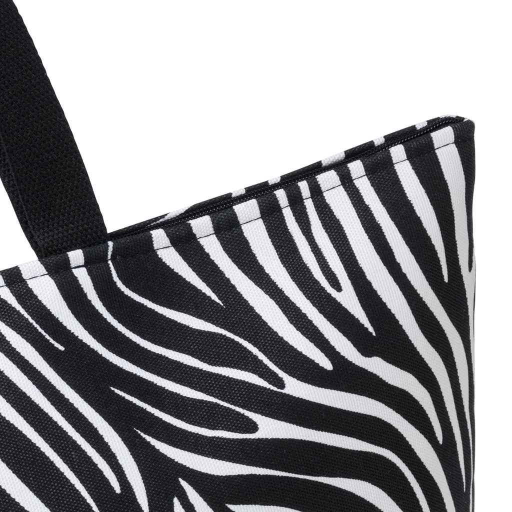 Borsa da mare con stampa zebrata Lora Ferres