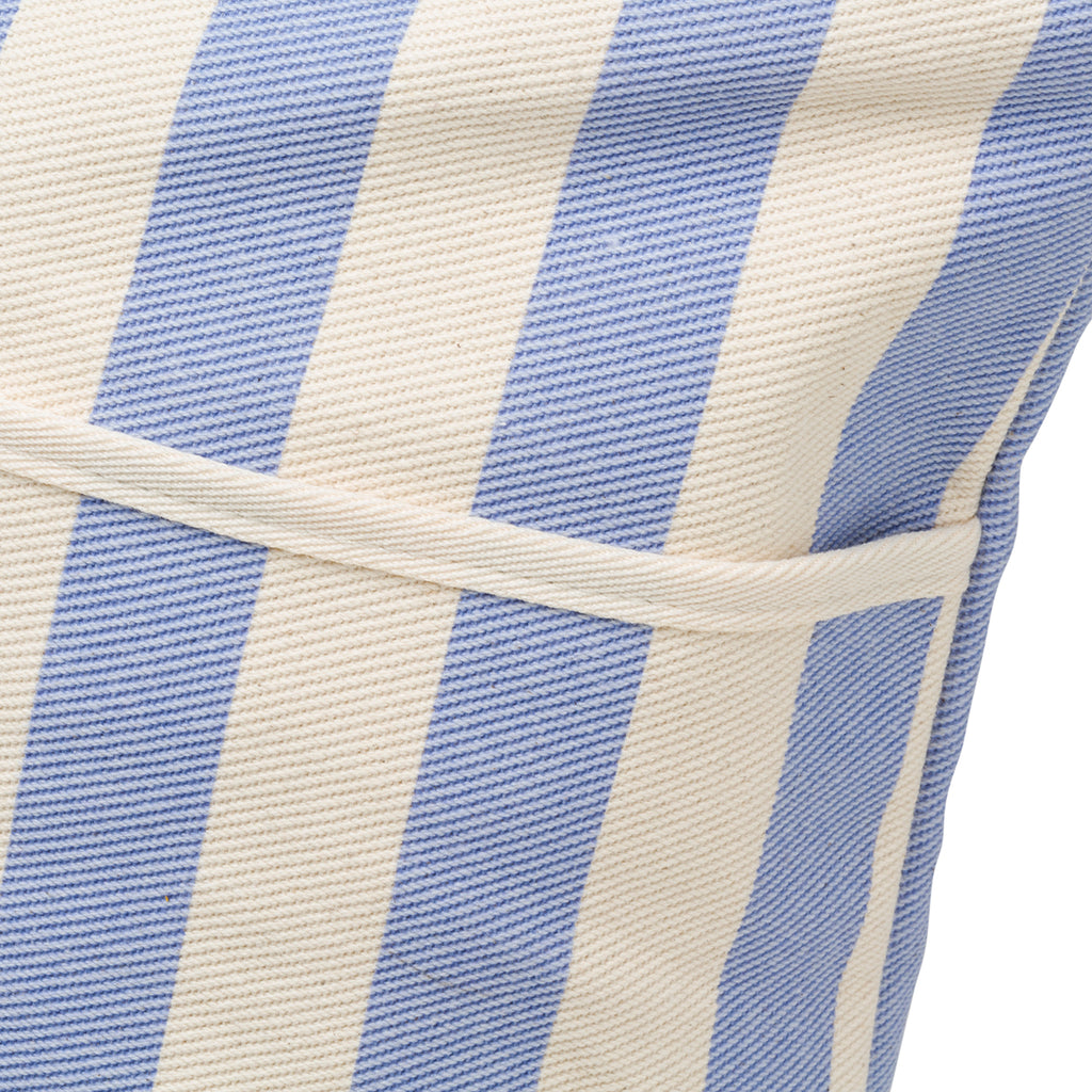 Borsa da mare in cotone a righe bianche e azzurre Lora Ferres
