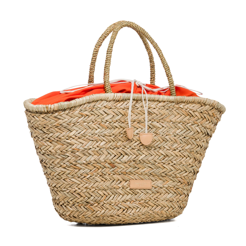 Borsa da mare effetto paglia con maxi fiore Romeo Gigli Daisy