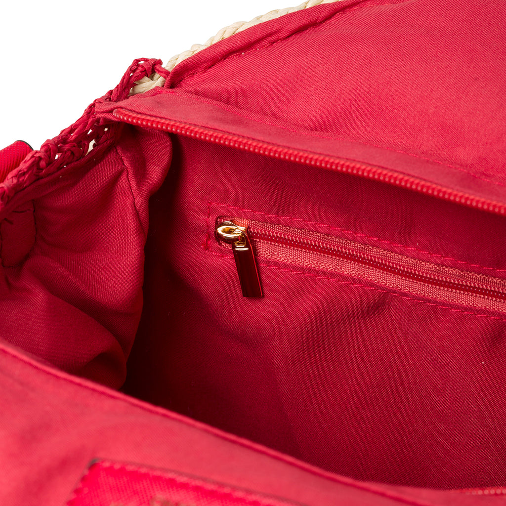 Borsa da mare beige effetto paglia Romeo Gigli Tondino