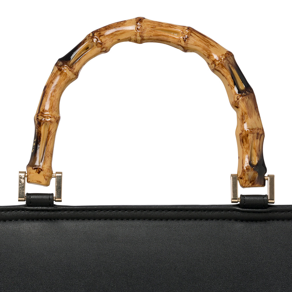 Borsa da mare nera e beige effetto paglia Romeo Gigli Areba