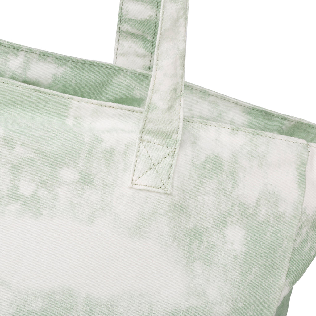 Borsa da mare verde e bianca da donna Lora Ferres On The Beach