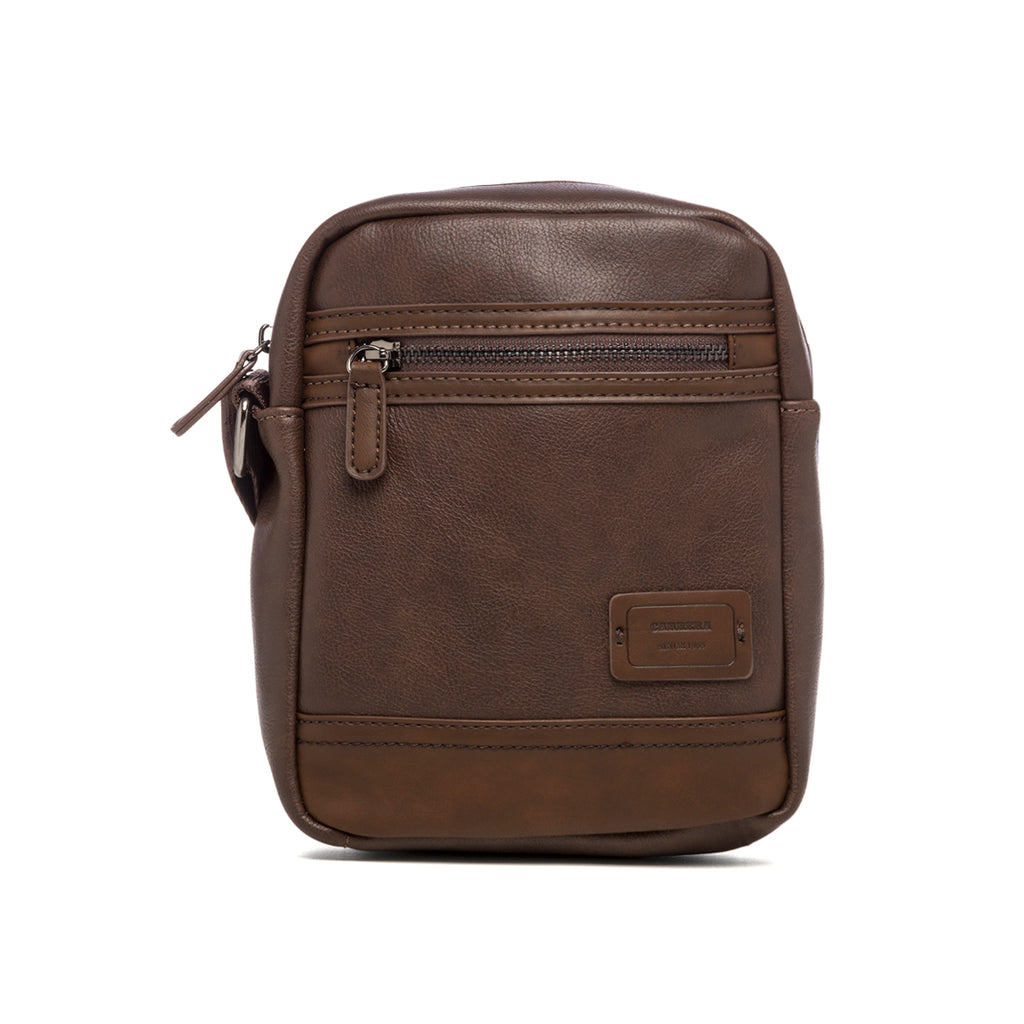 Borsello marrone con tasca esterna Carrera Jeans Madison