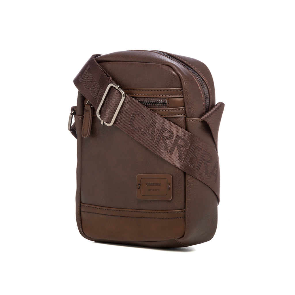 Borsello marrone con tasca esterna Carrera Jeans Madison
