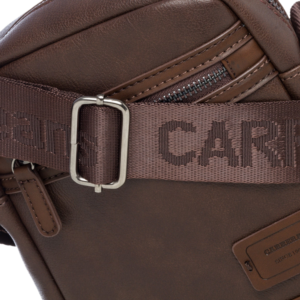 Borsello marrone con tasca esterna Carrera Jeans Madison