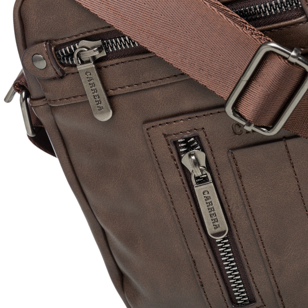 Borsello marrone con tasche esterne Carrera Jeans Davie