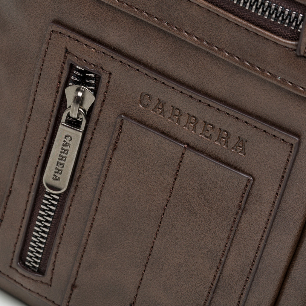 Borsello marrone con tasche esterne Carrera Jeans Davie