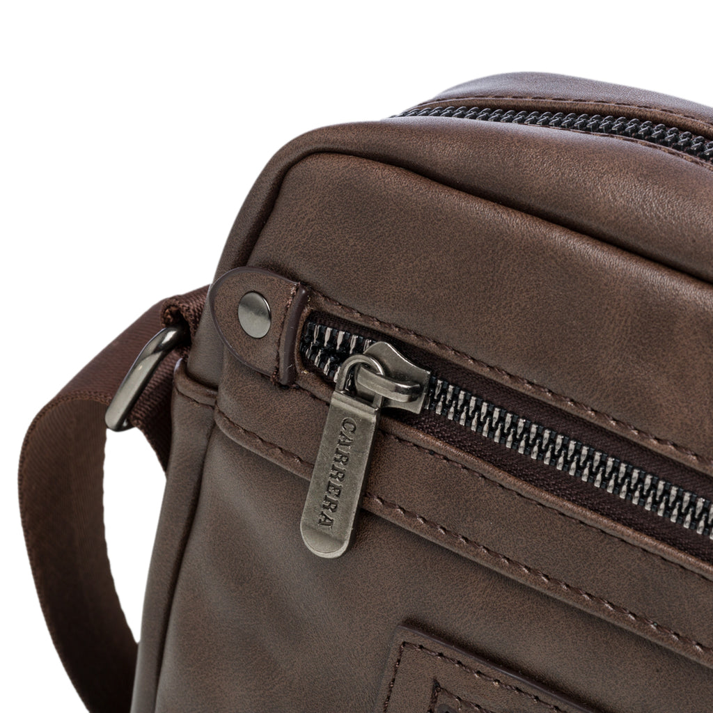 Borsello marrone con tasche esterne Carrera Jeans Davie