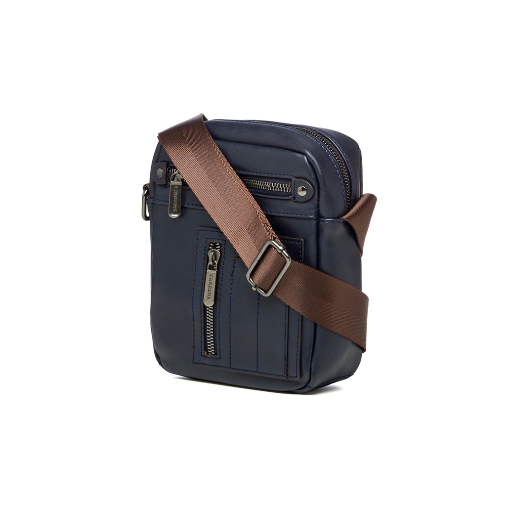 Borsello blu con tasche esterne Carrera Jeans Davie