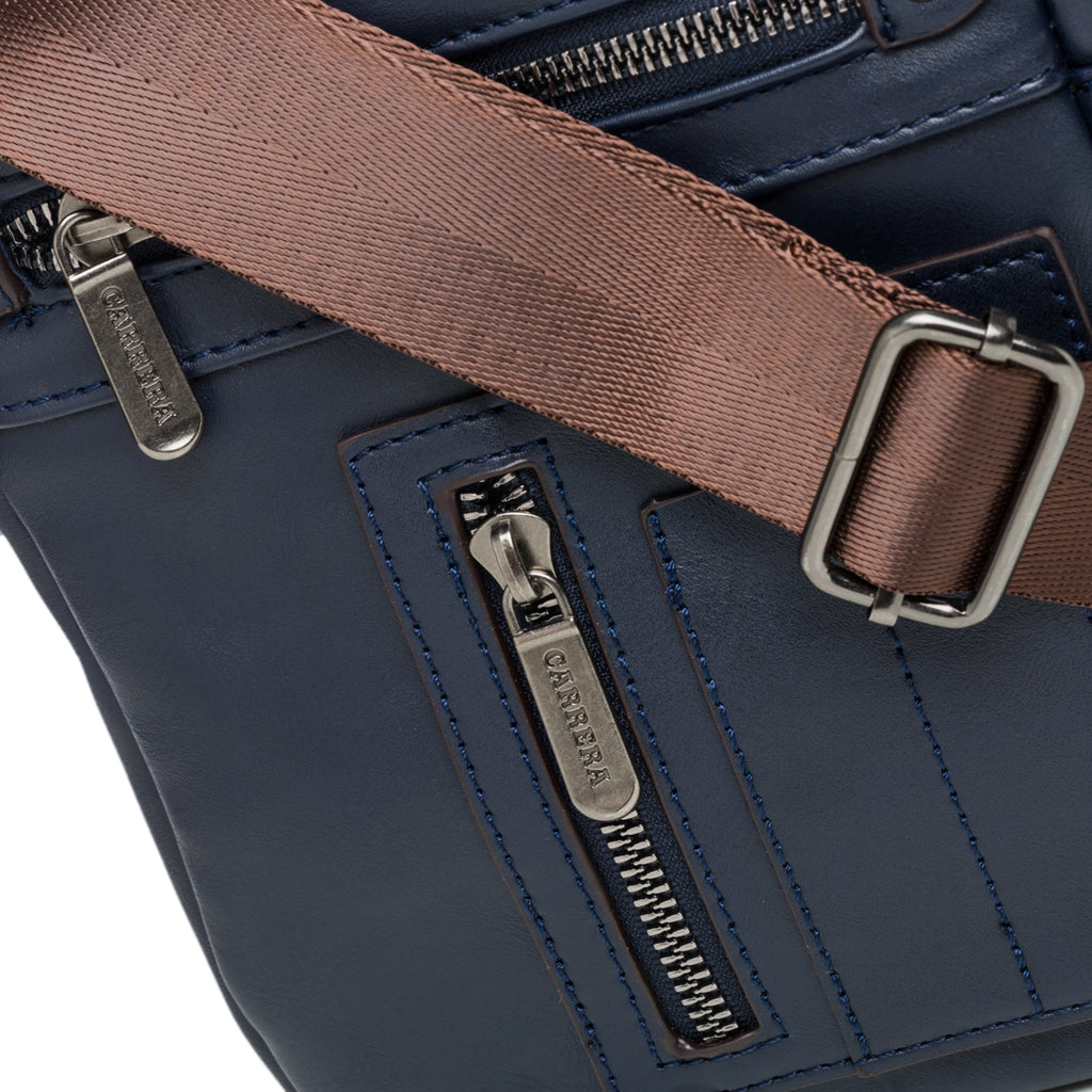 Borsello blu con tasche esterne Carrera Jeans Davie