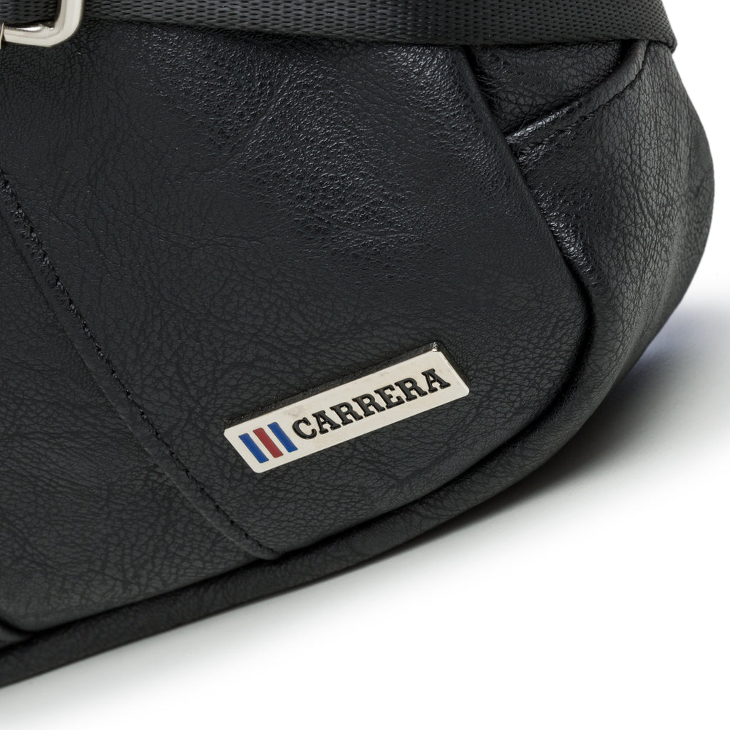 Borsello nero con logo in metallo Carrera Jeans Hold