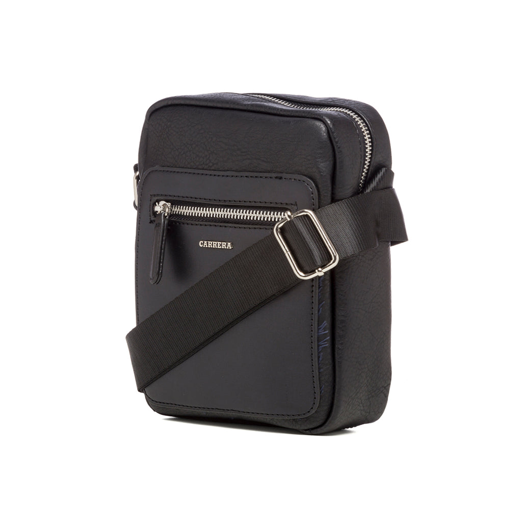 Borsello nero con tasca esterna Carrera Jeans Newport