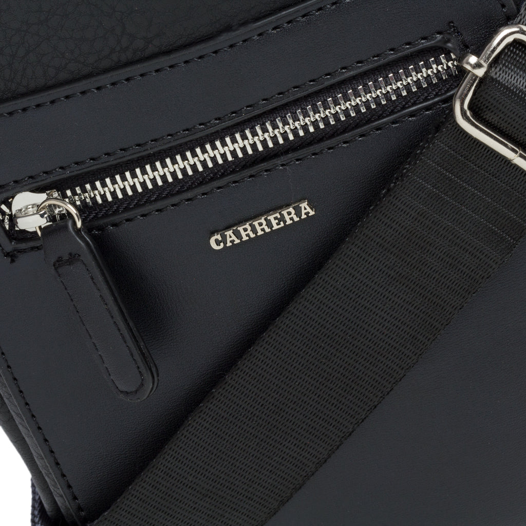 Borsello nero con tasca esterna Carrera Jeans Newport