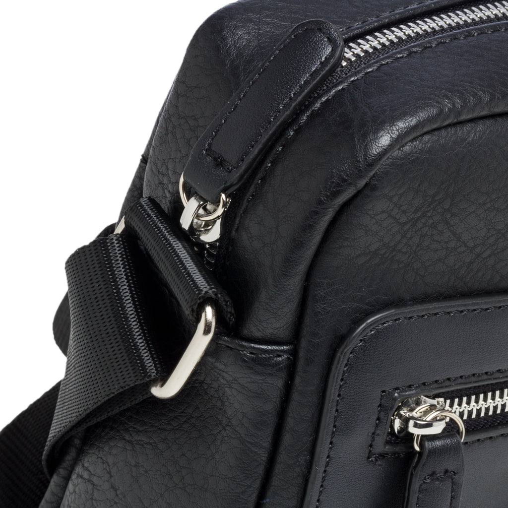 Borsello nero con tasca esterna Carrera Jeans Newport