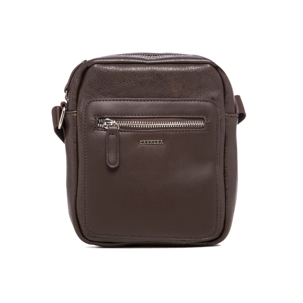 Borsello marrone con tasca esterna Carrera Jeans Newport