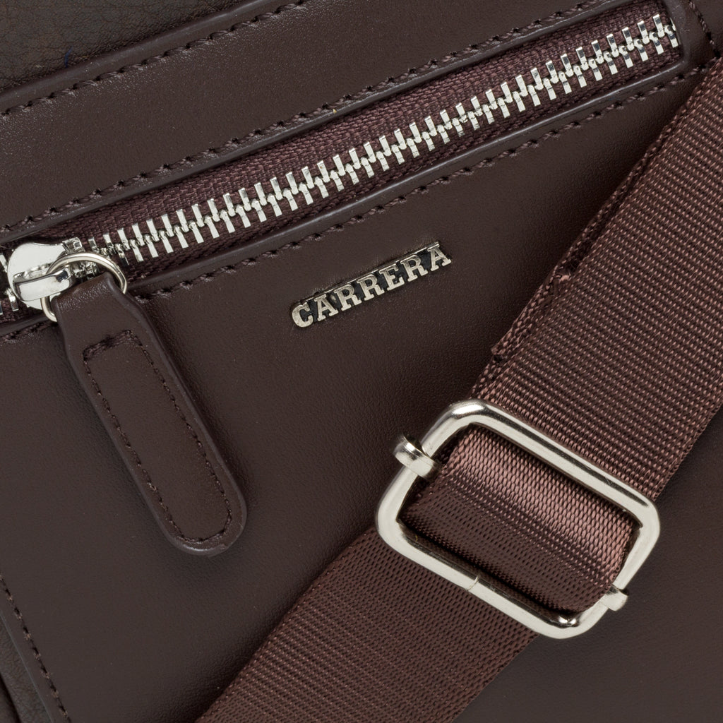 Borsello marrone con tasca esterna Carrera Jeans Newport