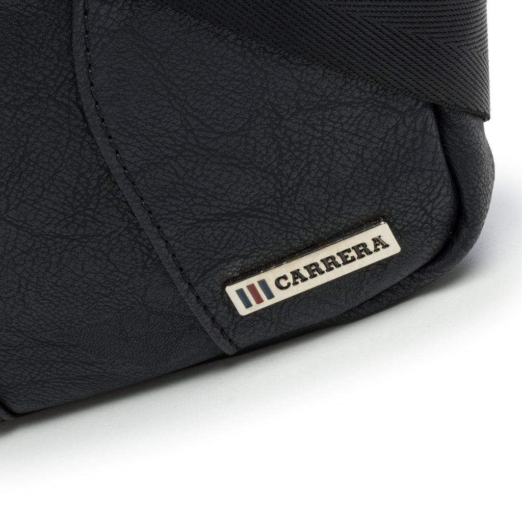 Borsello nero con logo in metallo Carrera Jeans Hold