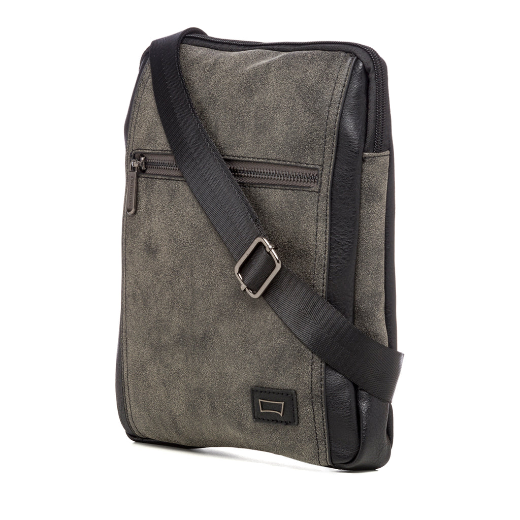 Borsello nero e grigio con logo Carrera Jeans Denver