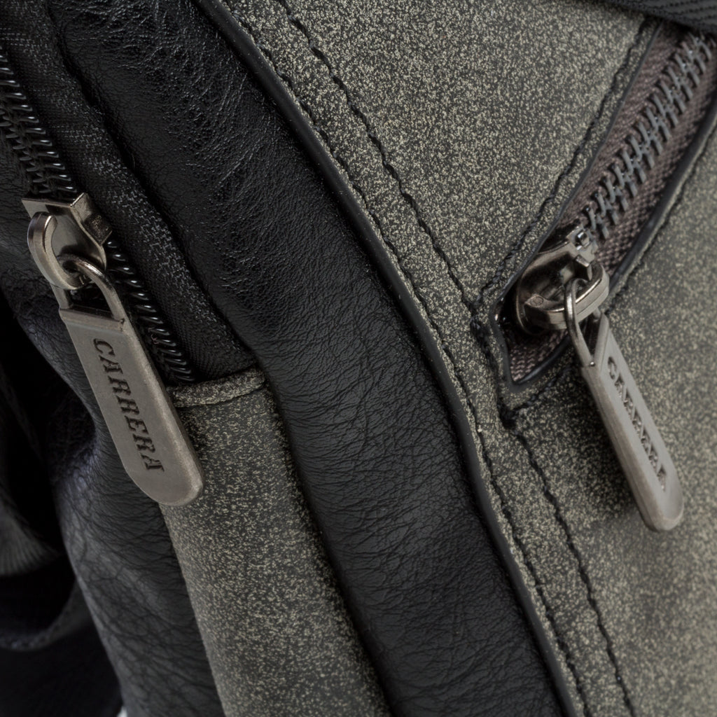 Borsello nero e grigio con logo Carrera Jeans Denver