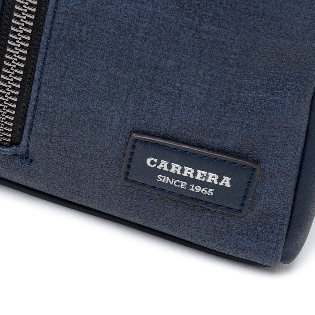 Borsello blu da uomo con logo in metallo Carrera Jeans Lucky