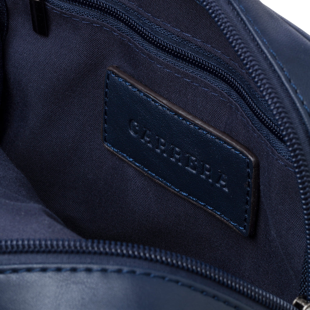 Borsello blu da uomo con logo in metallo Carrera Jeans Lucky