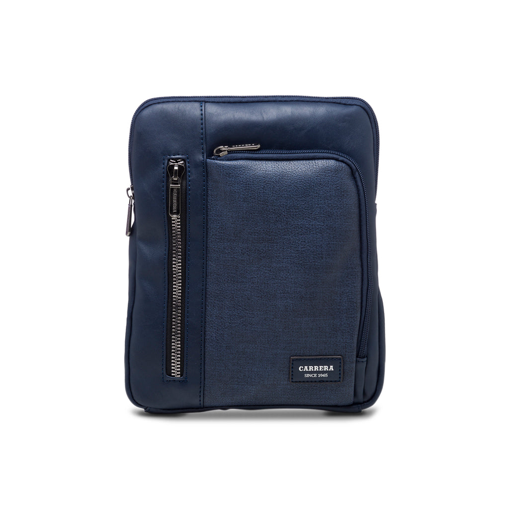 Borsello blu da uomo con logo in metallo Carrera Jeans Lucky