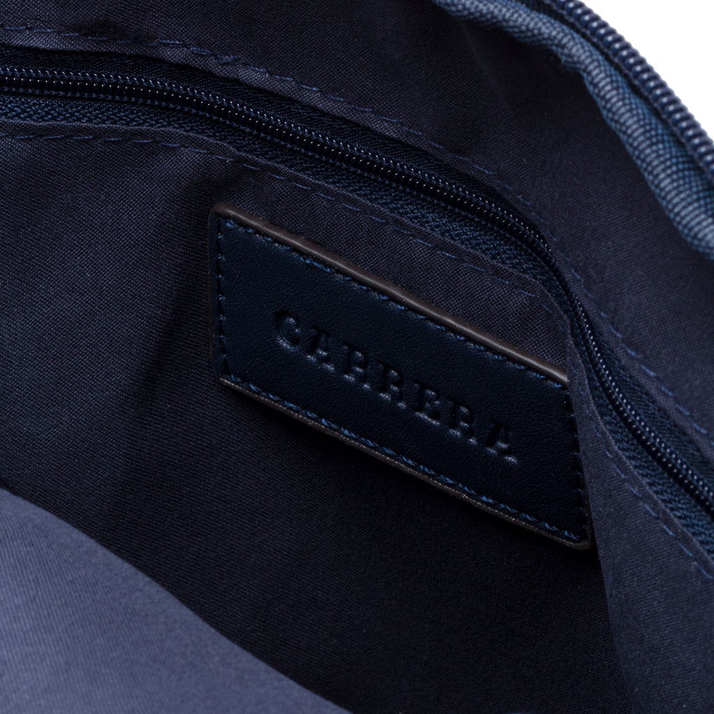 Borsello blu da uomo con logo in metallo Carrera Jeans Lucky