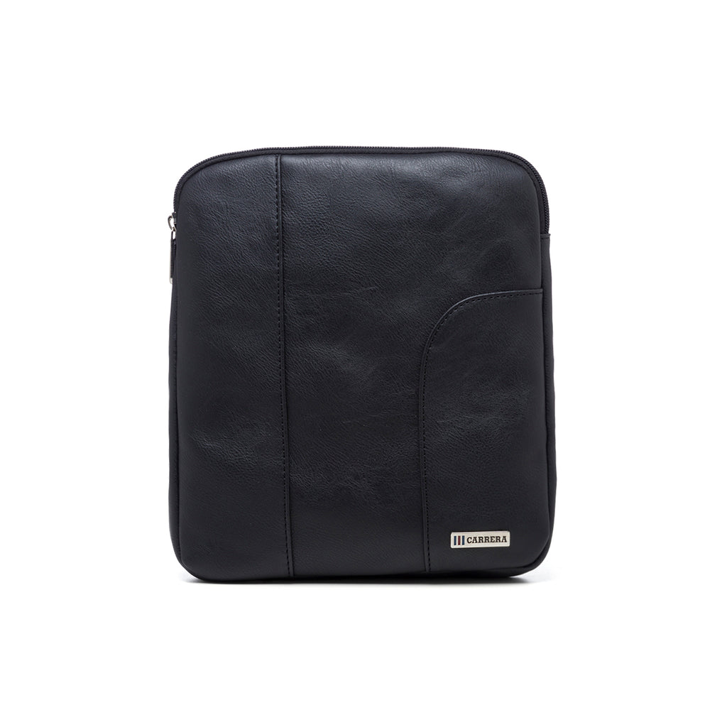 Borsello nero con logo in metallo Carrera Jeans Hold