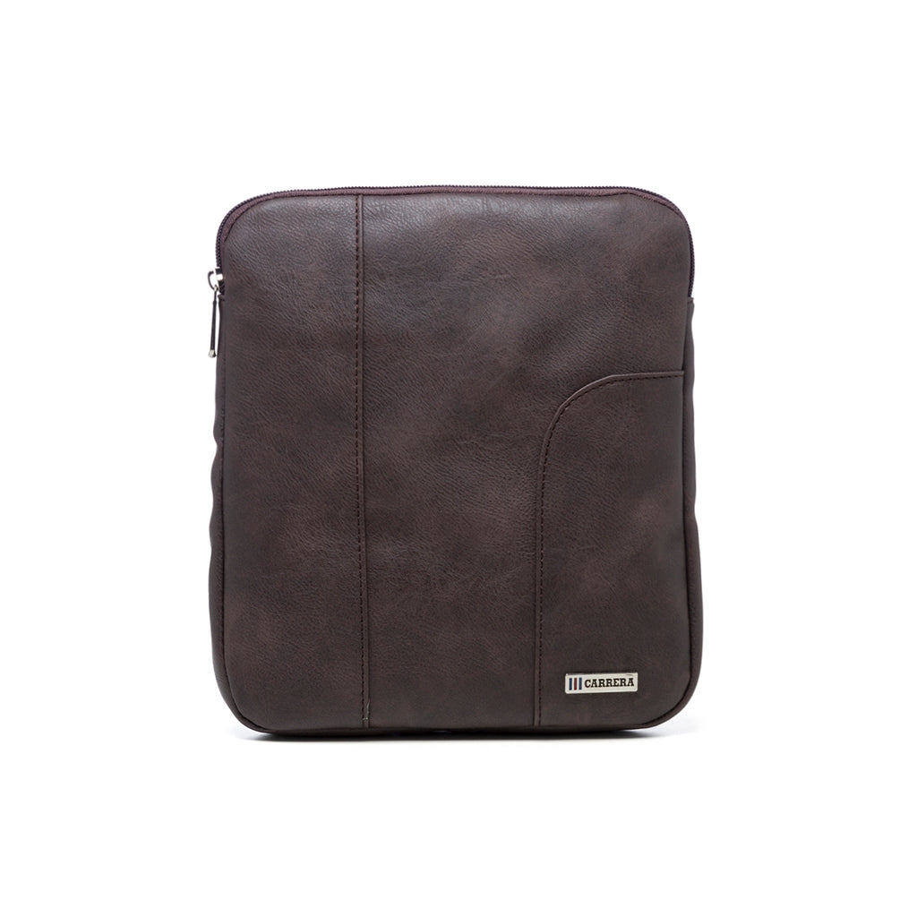 Borsello marrone con logo in metallo Carrera Jeans Hold