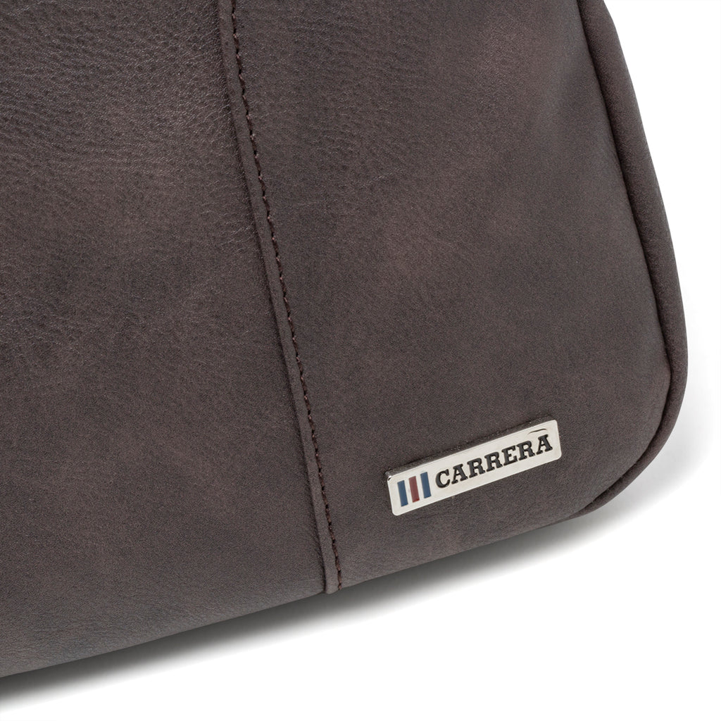 Borsello marrone con logo in metallo Carrera Jeans Hold