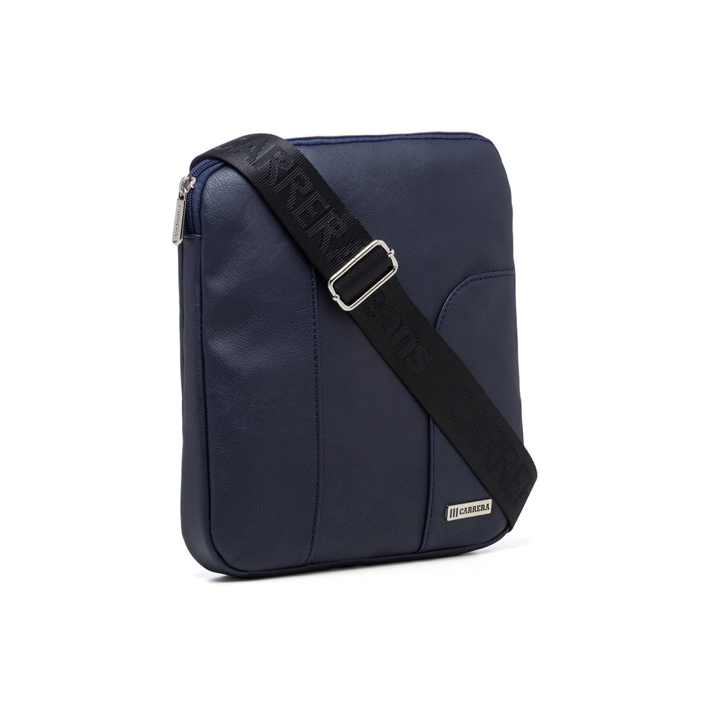 Borsello blu con logo in metallo Carrera Jeans Hold